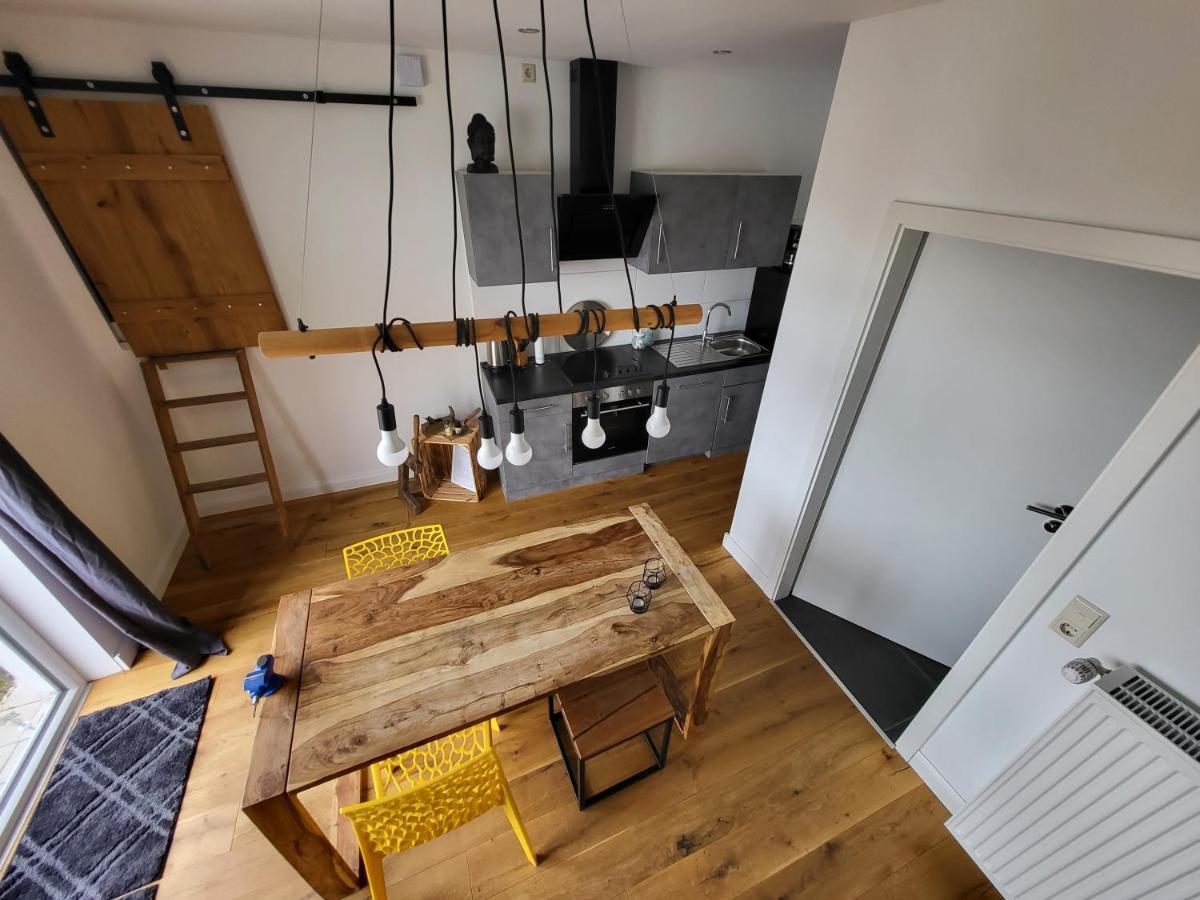 Ferienloft Ottos Werkstatt Mit Saunafass Dannenfels Exterior foto